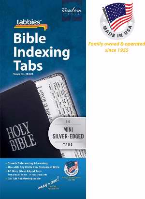 Bible Tab: Mini Tabs O&N Testament Silver - Tabbies